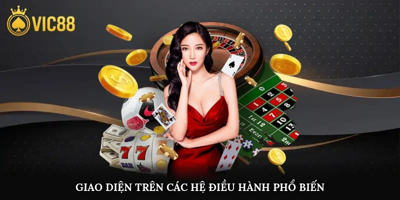 Giao diện trên các hệ điều hành phổ biến
