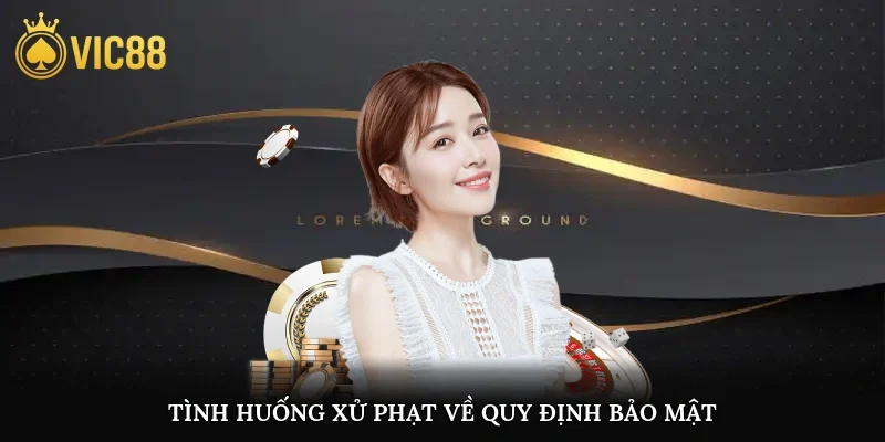 Tình huống xử phạt về quy định bảo mật